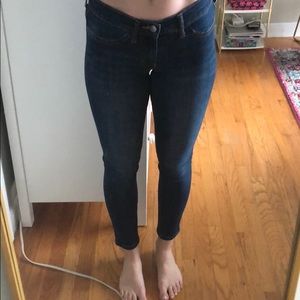 Banana Republic dark wash super skinny jeans